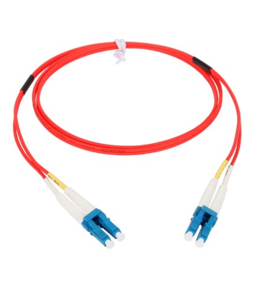 Patchcord jednomodowy PC-555D1 LC-LC, duplex, G.657A1 2mm 1m czerwony