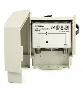 Wzmacniacz masztowy DVB-T UHF AB010 Terra (15 dB DC 5V/12V)