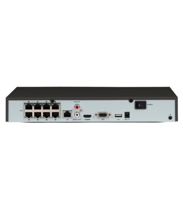 Rejestrator IP 4K NVR Hikvision DS-7608NI-K1/8P(C) (8 kanałów, 80 Mb/s, 1 x SATA, VGA, HDMI, 8 x PoE, H.265/H.264)