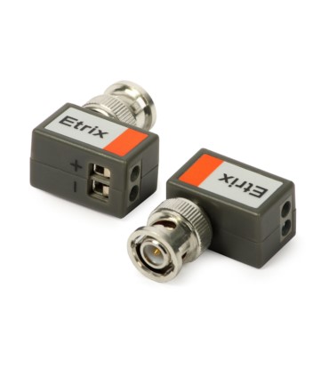 Transformator video Etrix 1VP-B z wtykiem BNC, kątowy (2 szt.)