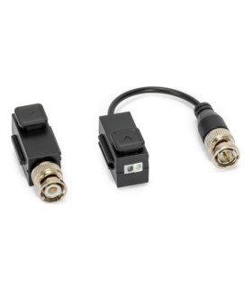 Transformator video HD-TVI Hikvision DS-1H18S/E z wtykiem BNC na kablu (2szt.)