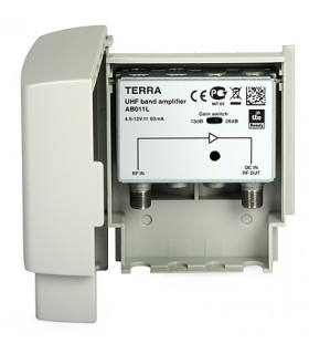 Wzmacniacz masztowy DVB-T UHF AB011L Terra (26 dB DC 5 V/12 V)