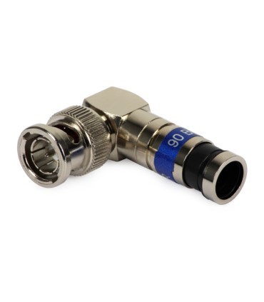 Złącze kompresyjne kątowe BNC 6 MASTER na przewód RG-6