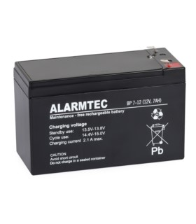 Akumulator Alarmtec BP 7-12 (12V, 7 Ah, AGM)