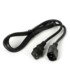 Przedłużacz zasilania AC komputera IEC C13/IEC C14 1,5m