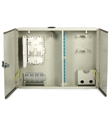 Skrzynka dystrybucyjna ULTIMODE TB-48B (max 48 spawów, 48 adapterów typu SC simplex, 2 tacki, klucz, metalowa konstrukcja)