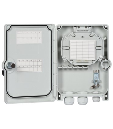 Mufa światłowodowa GP62DW-3 max. 24 spawy, 12 adapterów SC