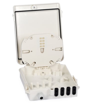 Mufa światłowodowa GP62DW-7 max. 12 spawów, 8 adapterów SC