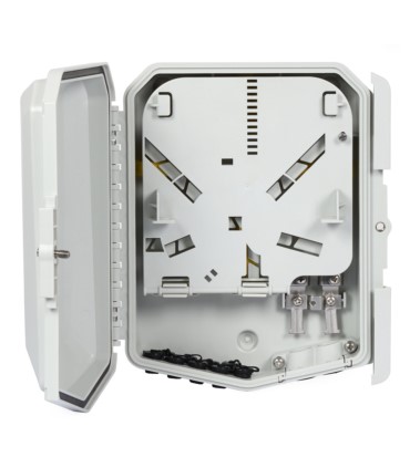 Mufa światłowodowa GF-KSW-8A FTTH 12 spaw&oacute;w, miejsce na splitter box 1/8