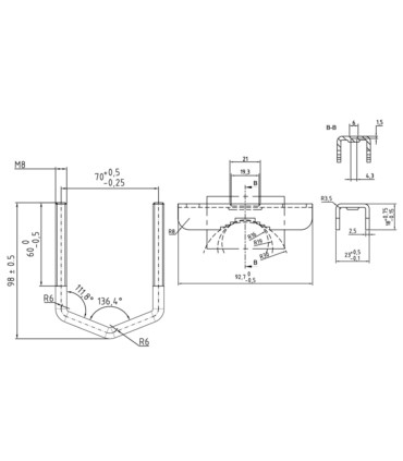 Cybanty fi 8 mm do uchwytów balkonowych