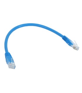Patchcord UTP [kat.6] 0,25 m niebieski
