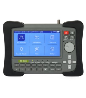 Miernik sygnału DVB-T/T2(HEVC 10 bit)/C oraz DVB-S/S2 DD2400 z wbudowanym analizatorem rozkładu widma i certyfikatem kalibracji