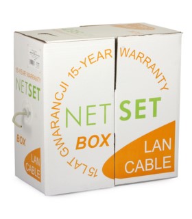 Przewód NETSET BOX U/UTP 5e skrętka wewnętrzna [305m] Dca-s1,d2,a1