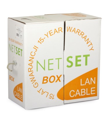 Przewód NETSET BOX U/UTP kat.6 skrętka wewnętrzna [305m] Dca-s2,d2,a1