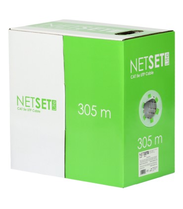 Przewód NETSET Lite U/UTP 5e skrętka wewnętrzna [305m], Cu, 0,45 mm