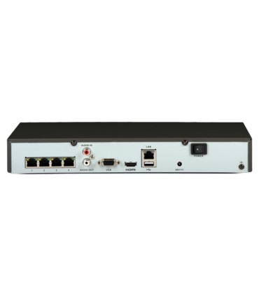 Rejestrator IP 4K NVR Hikvision DS-7604NI-K1/4P(C) (4 kanały, 40 Mb/s, 1 x SATA, VGA, HDMI, 4 x PoE, H.265)