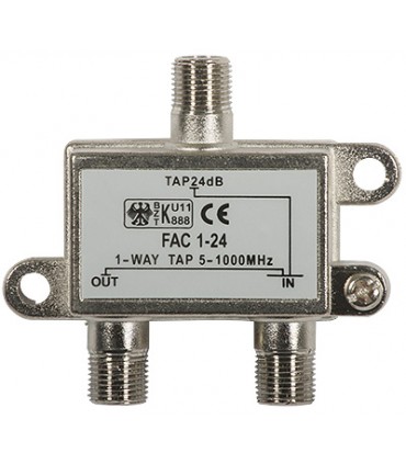 Odgałęźnik TV 1-krotny FAC-1-24 dB (5-1000MHz)