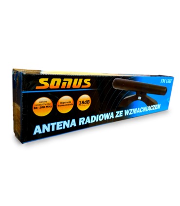 Pokojowa antena radiowa ze wzmacniaczem Sonus FM