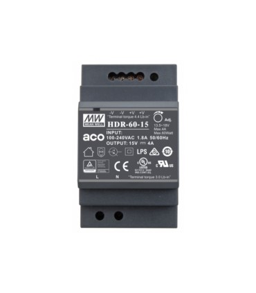 Zasilacz prądu stałego na szynę DIN