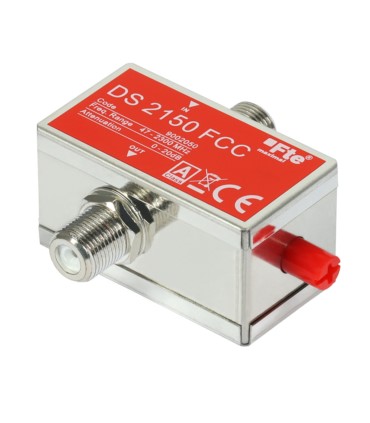 Tłumik regulowany RTV/SAT z przejściem DC 20dB 47-2150 MHz