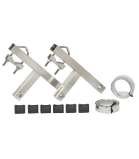 Obejma kominowa ze stali nierdzewnej (INOX) + taśma ze stali nierdzewnej 5m