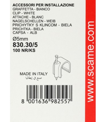 Uchwyt kablowy 5 mm SCAME [100 sztuk]