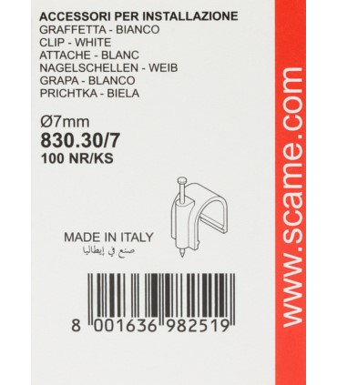 Uchwyt kablowy 7 mm SCAME [100 sztuk]