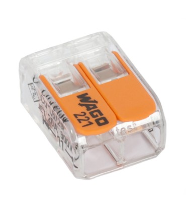 Złącze WAGO 221-412 COMPACT max. 4 mm2 2-przewodowe /100 sztuk/