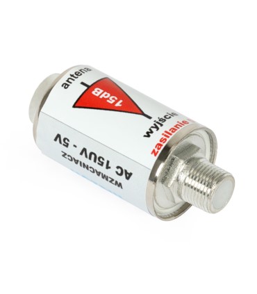 Wzmacniacz antenowy sygnału DVB-T2 (VHF+UHF) AC15UV 5V