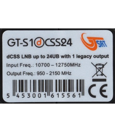 Konwerter satelitarny GT-SAT GT-S1dCSS24 1xUnicable II + 1xLegacy /nc+, cyfrowy polsat/