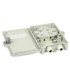 Puszka abonencka ULTIMODE TB-04B (IP65, max 4 spawy, 2 adaptery typu SC simplex, uszczelnienie, tacka, 2 dławiki klucz)