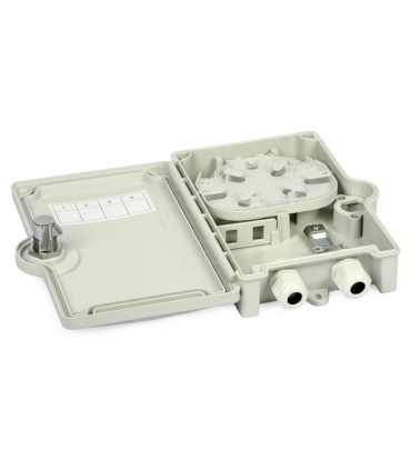 Puszka abonencka ULTIMODE TB-04B (IP65, max 4 spawy, 2 adaptery typu SC simplex, uszczelnienie, tacka, 2 dławiki klucz)