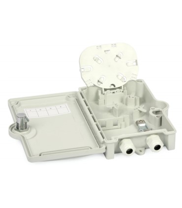 Puszka abonencka ULTIMODE TB-04B (IP65, max 4 spawy, 2 adaptery typu SC simplex, uszczelnienie, tacka, 2 dławiki klucz)