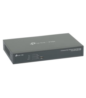 Rejestrator IP 8Mpix NVR TP-Link VIGI NVR1008H-8MP (8 kan., 80 Mb/s, 1xSATA, VGA, HDMI, AUDIO IN, AUDIO OUT, USB, H.265m 8xPoE)