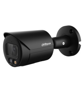 Kamera IP tubowa Dahua IPC-HFW2449S-S-IL-0280B-BLACK (4 Mpix, 2,8 mm, 0,006 lx, IR 30m, Św. białe 30 m, H.265)