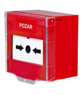 APPK Przycisk ostrzegania pożarowego (klapka zabezpieczająca, czerwony) Yotogi