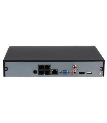 Rejestrator IP NVR Dahua NVR4104HS-P-EI (4 kanały, PoE, 80 Mb/s, 1xSATA, VGA, HDMI, H.265)