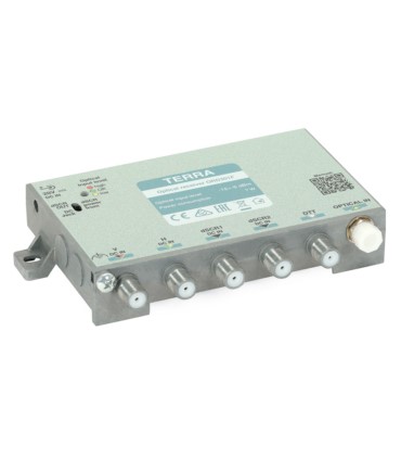 Odbiornik optyczny ORD301F E z wyjściem Wideband + DVB-T2 + 2x dSCR/Unicable TERRA