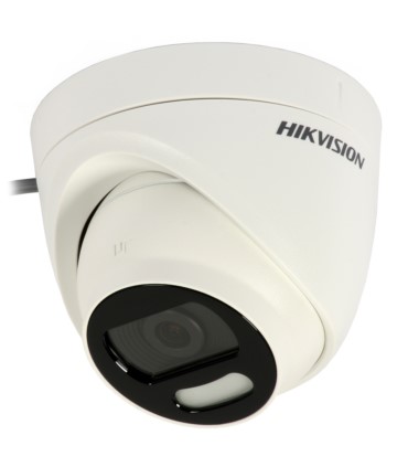 Kamera 4 w 1 kopułowa ColorVu Hikvision DS-2CE72HFT-F28 (5 Mpix, 2.8 mm, 0,0005 lx, św. białe do 20 m) HD-TVI, AHD, HD-CVI, CVBS