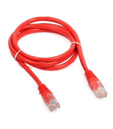 Patchcord UTP 0,5 m kat. 5e czerwony
