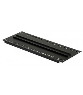 Blacha montażowa 4U z szyną DIN-TH35-24xS do szaf RACK19"
