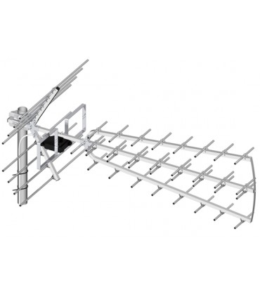 Antena telewizyjna UHF Dipol 44/21-48 Tri Digit DVB-T/T2 UHF ze wzmacniaczem LNA177-5G i filtrem LTE 5G