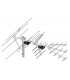 Profesjonalny zestaw antenowy z polaryzacją H/V Dipol 28/5-12/21-48 DVB-T/T2 ze wzmacniaczem LNA-101
